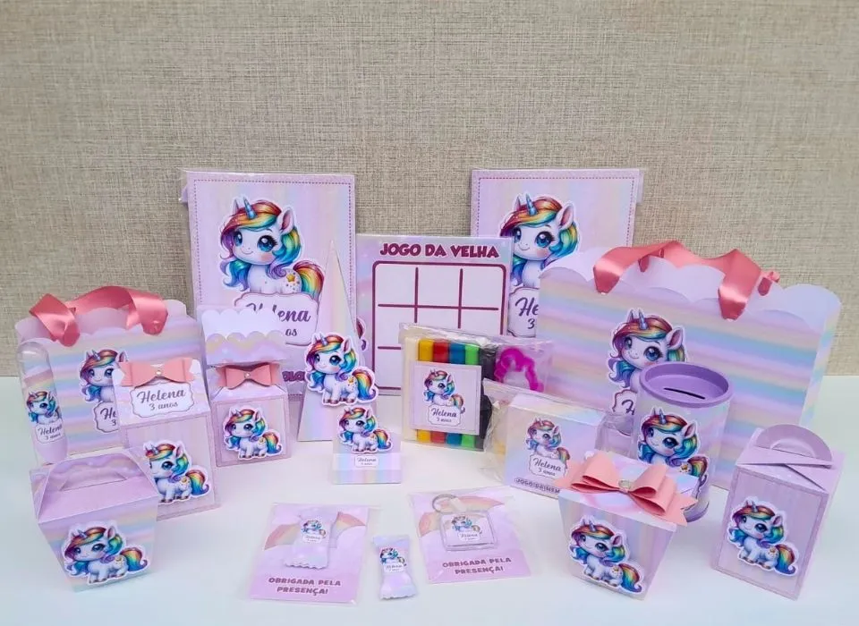 Personalizados para festas infantis em Maringá - Lilás Personalizados
